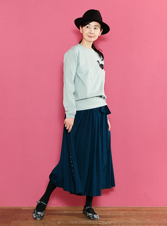 レーヨンサッシュリボンスカート