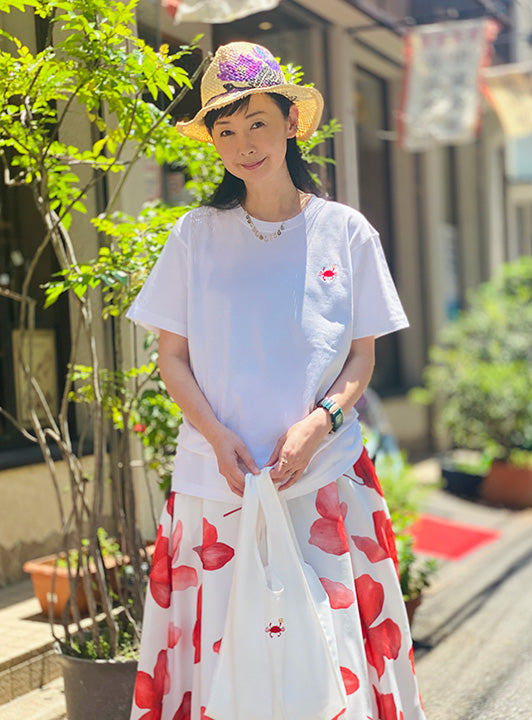 カフェモチーフ刺繍Tシャツ