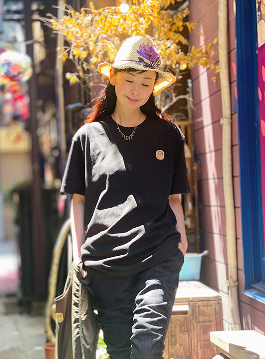 カフェモチーフ刺繍Tシャツ
