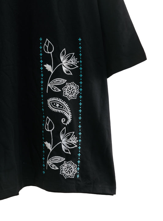 ロータスペイズリー刺繍Tシャツ★もっと66の日2023