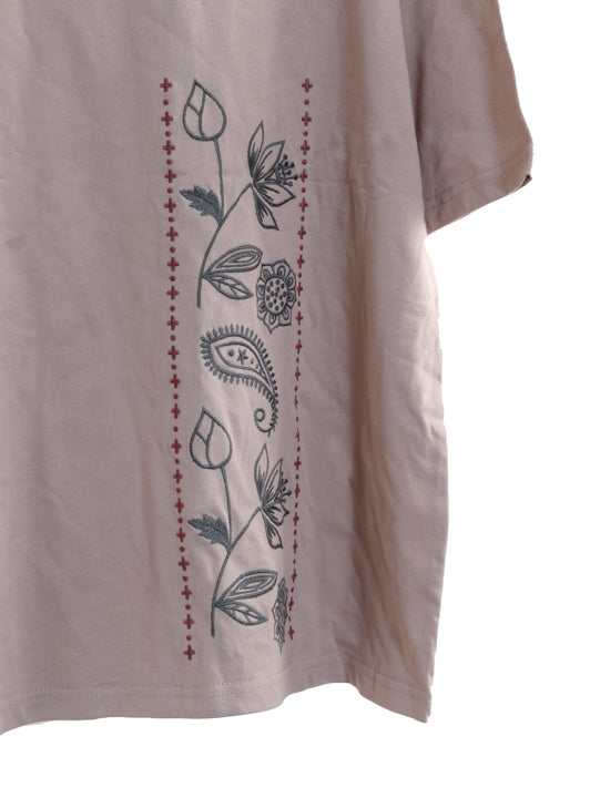 ロータスペイズリー刺繍Tシャツ★もっと66の日2023