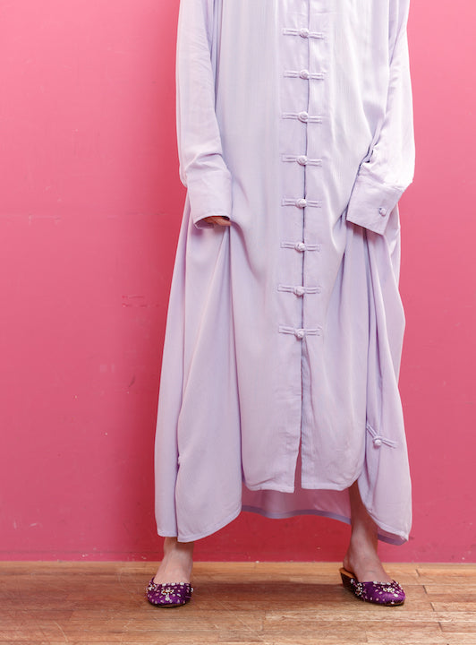 ★SALE★ヨウリュウチャイナ釦ロングワンピース (detail 7) - ROUROU | Yokohama Chinatown Asian Fashion