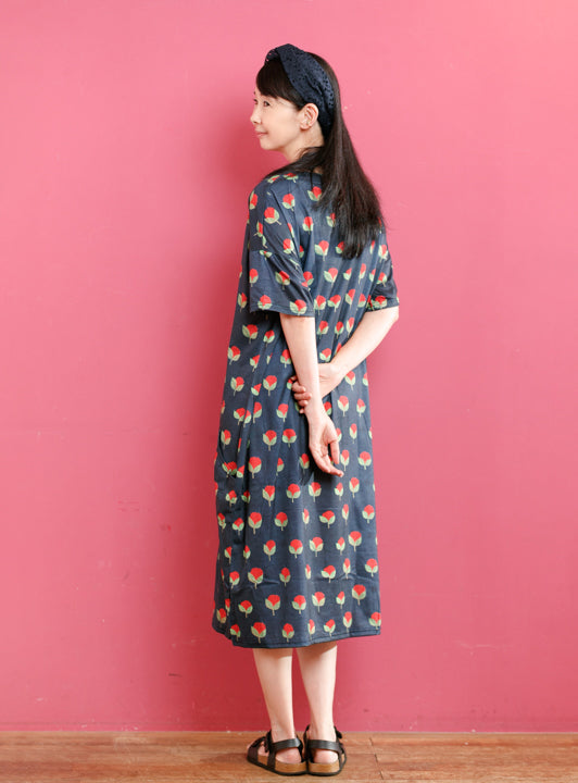 ROUROUプリントワンピース (detail 5) - ROUROU | Yokohama Chinatown Asian Fashion