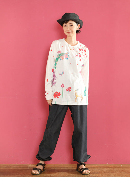 ★SALE★朧朧国ロングスリーブカットソー (detail 4) - ROUROU | Yokohama Chinatown Asian Fashion