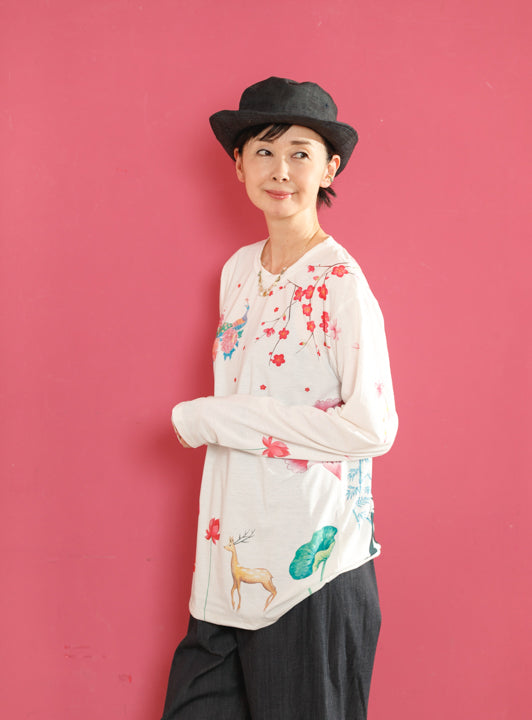 ★SALE★朧朧国ロングスリーブカットソー (detail 5) - ROUROU | Yokohama Chinatown Asian Fashion