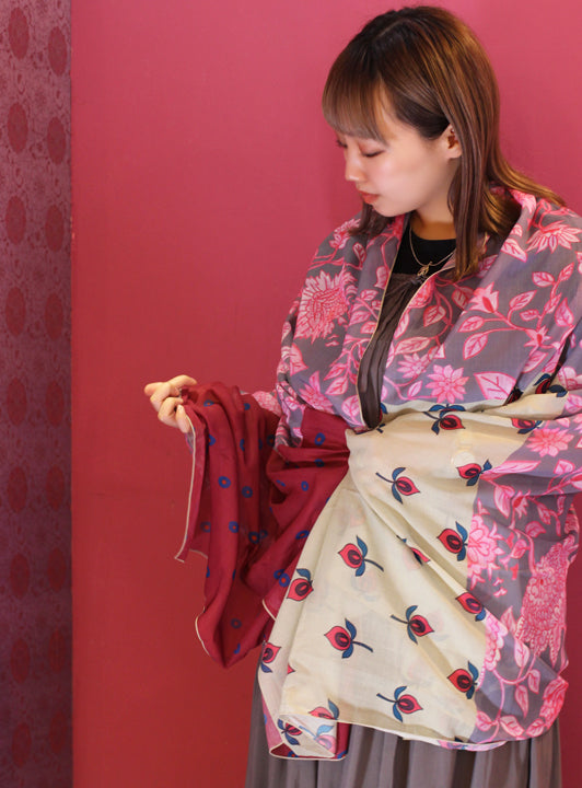 ★SALE★パッチワークプリントストール (detail 2) - ROUROU | Yokohama Chinatown Asian Fashion