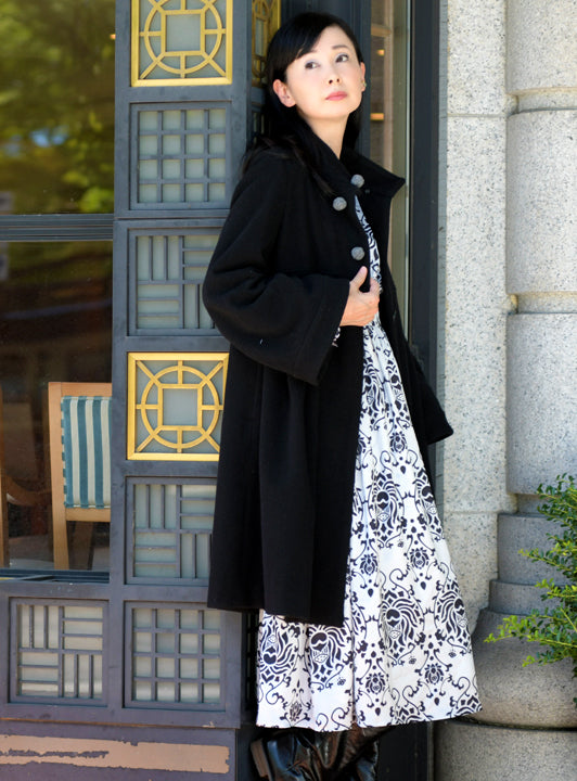 ★お宝市★ロータスダマスクプリントワンピース