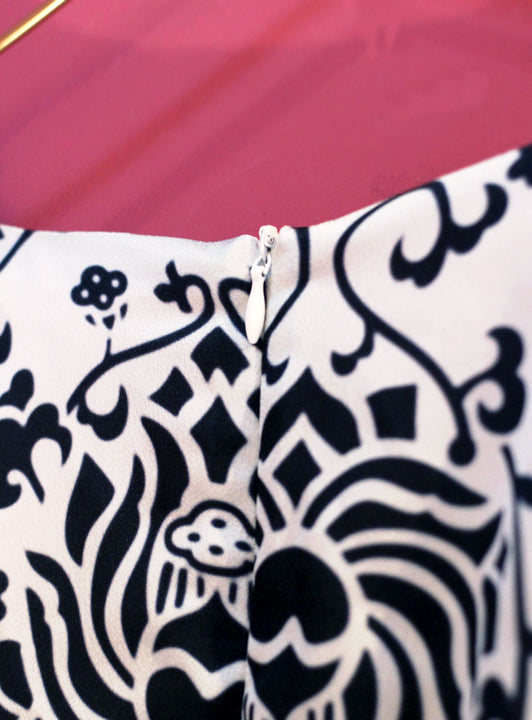 ★お宝市★ロータスダマスクプリントワンピース