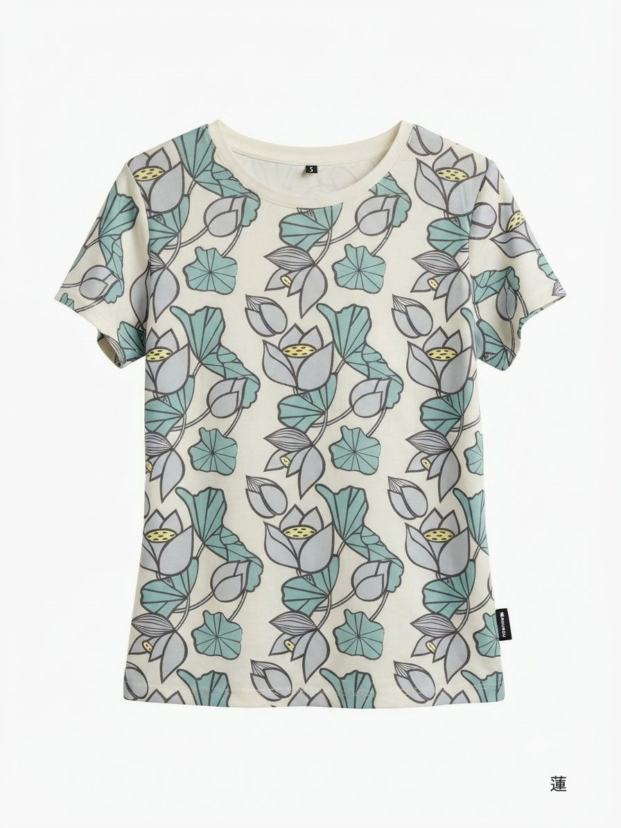 Colorful printed rayon T-shirt
