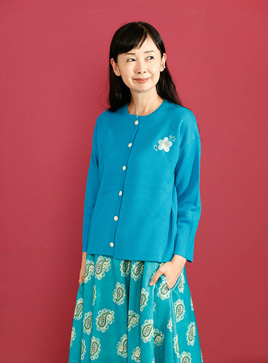 【SALE】梅刺繍カーディガン - ROUROU | Yokohama Chinatown Asian Fashion