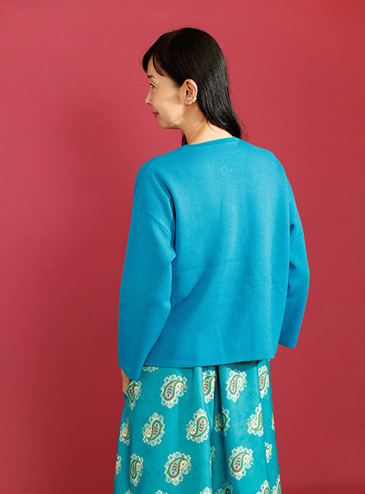 【SALE】梅刺繍カーディガン (detail 3) - ROUROU | Yokohama Chinatown Asian Fashion