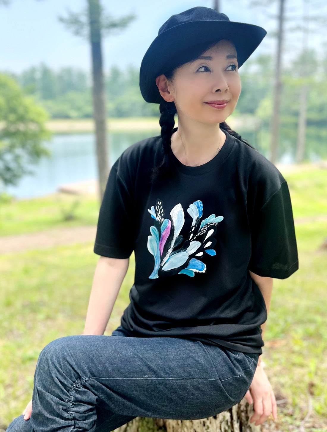 キーダフラワードライTシャツ