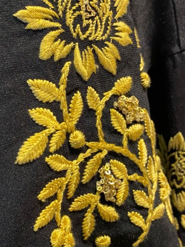 ★お宝市★エンブロイダリースリーブコート ゴールド刺繍アップ