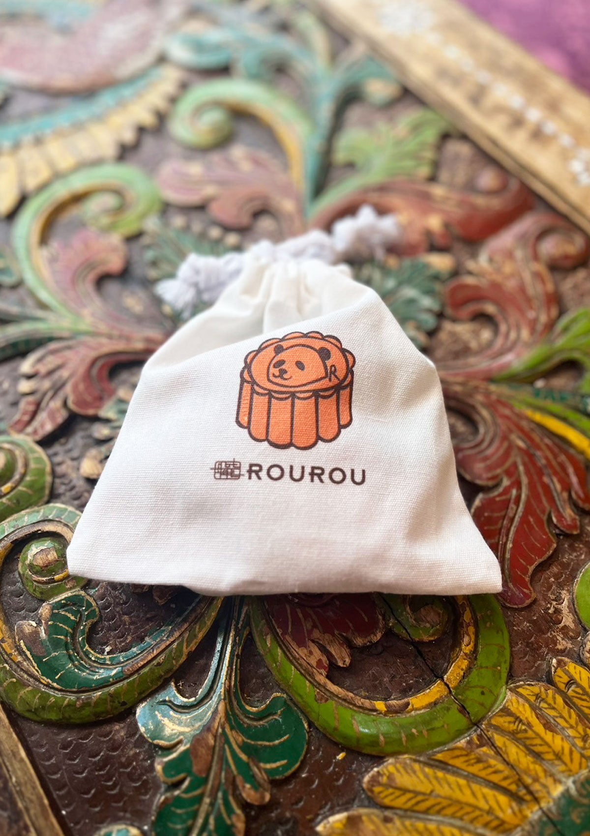 ROUROUCafeミニ巾着 (クリックポスト)