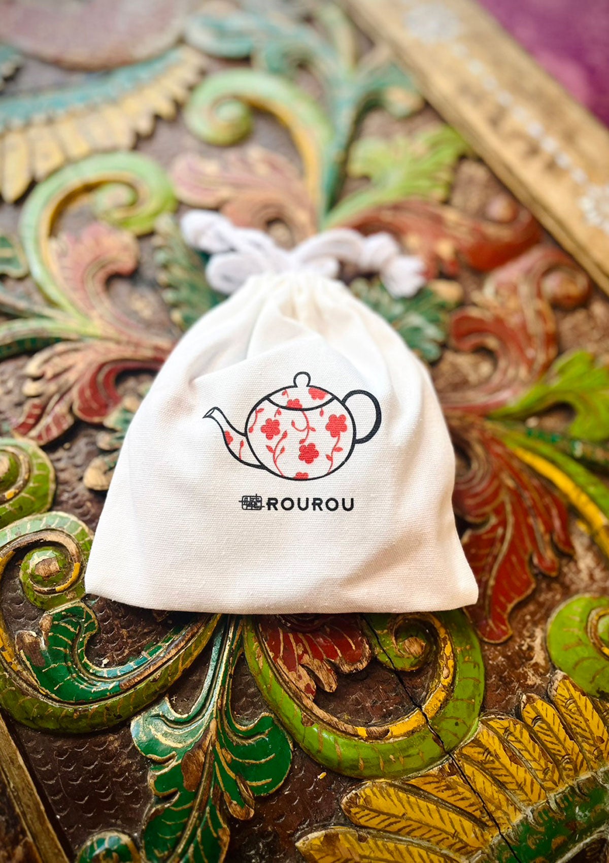 ROUROUCafeミニ巾着 (クリックポスト)