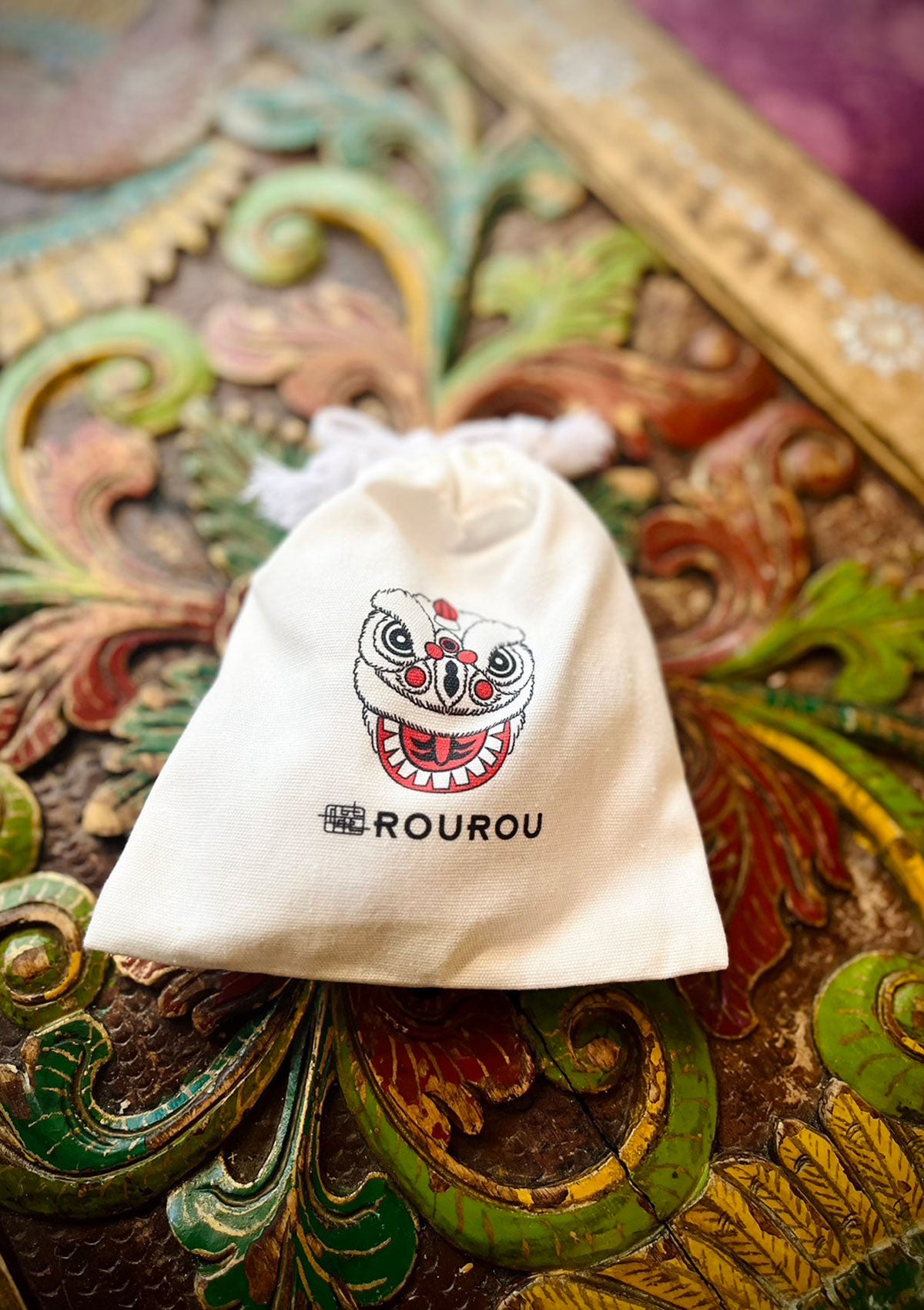 ROUROUCafeミニ巾着 (クリックポスト)