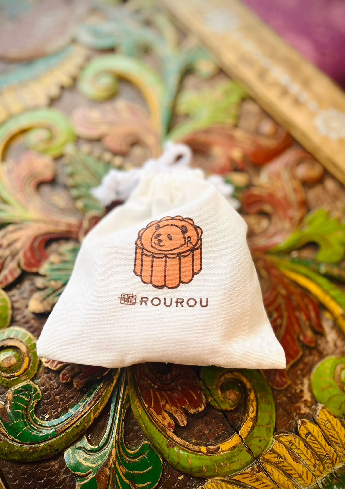 ROUROUCafeミニ巾着 (クリックポスト)