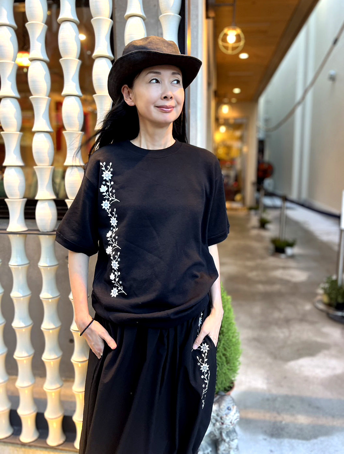 モロッコプリント裏パイルT シャツ (クリックポスト)★SALE★ (detail 3) - ROUROU | Yokohama Chinatown Asian Fashion