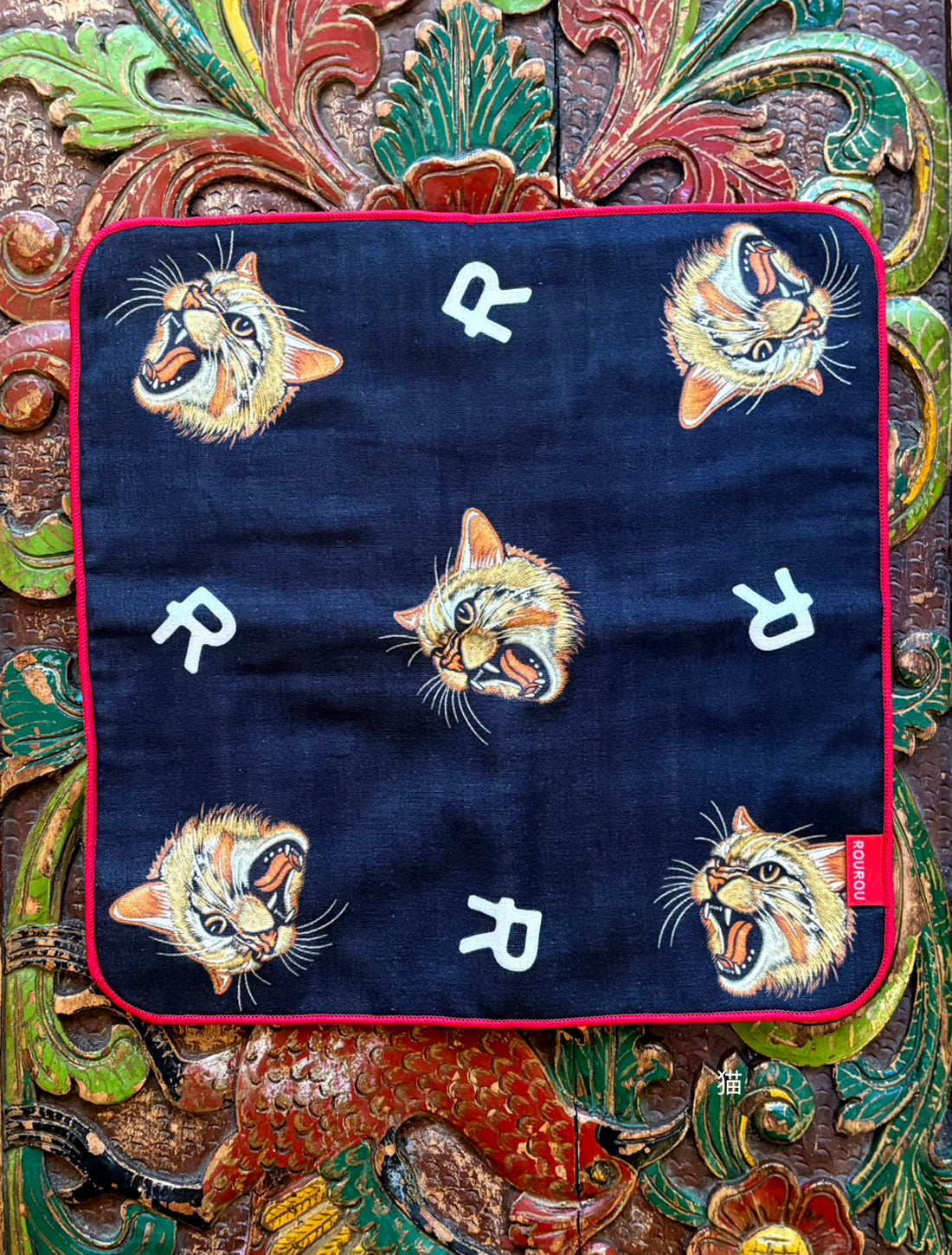 ROUROU Printed Gauze Handkerchief Towel