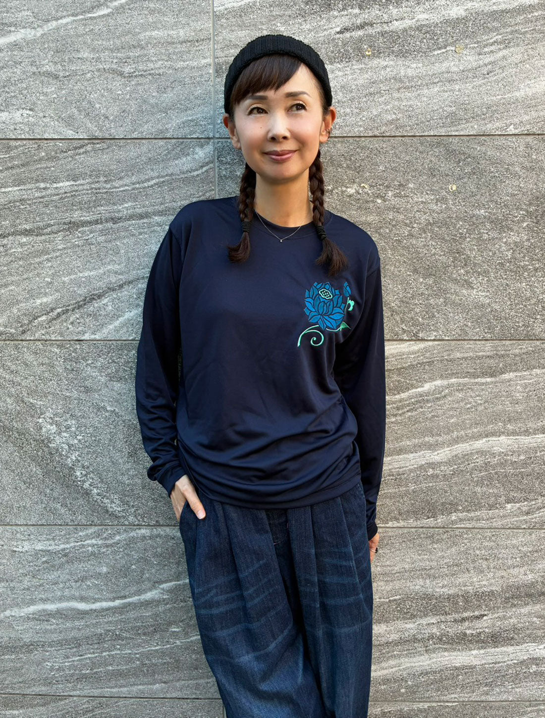 Lotus Print Dry T-shirt★SALE★