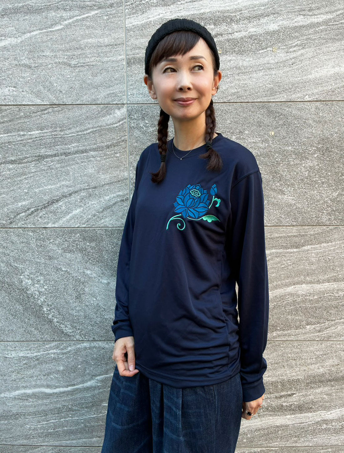 Lotus Print Dry T-shirt★SALE★
