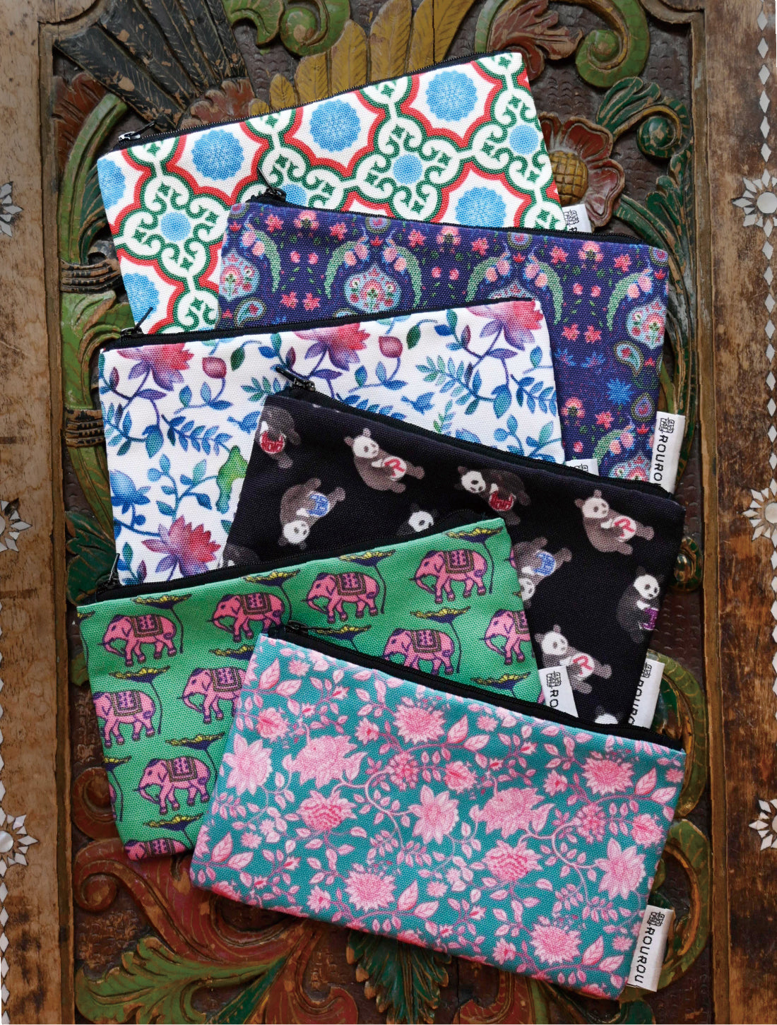 カラフルキャンバスポーチ (クリックポスト)