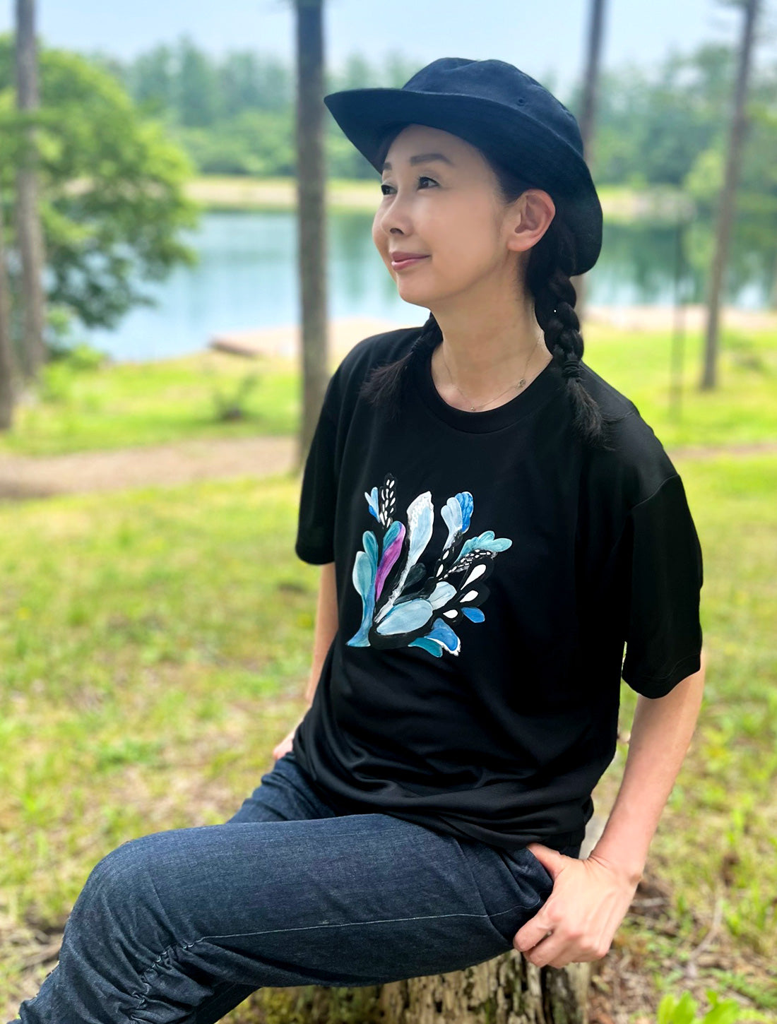 キーダフラワードライTシャツ