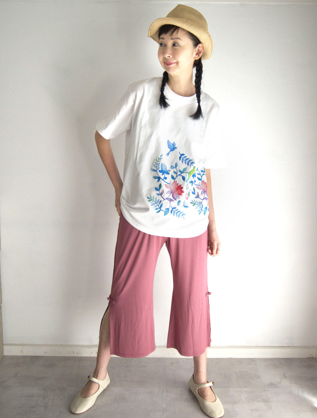 チャイナスリットパンツ