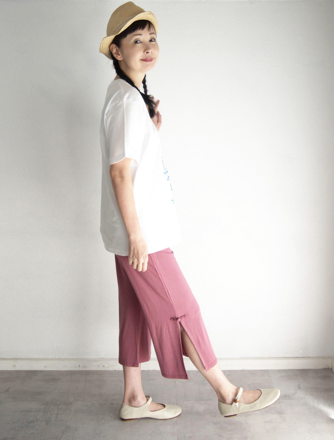 チャイナスリットパンツ