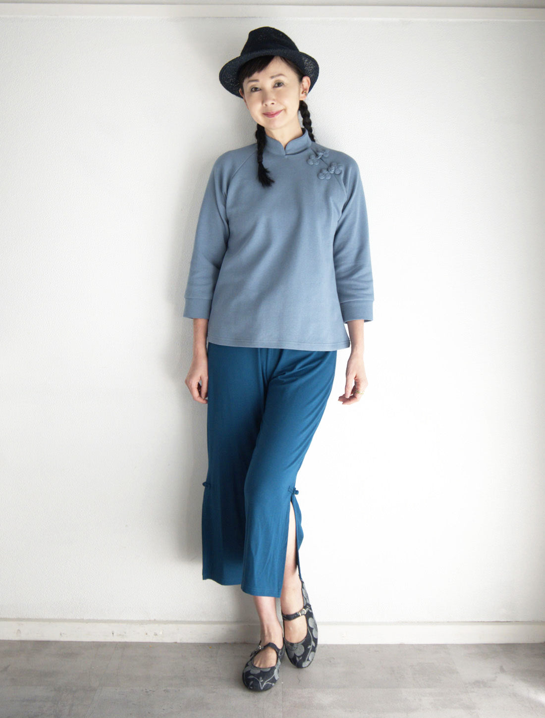 チャイナスリットパンツ