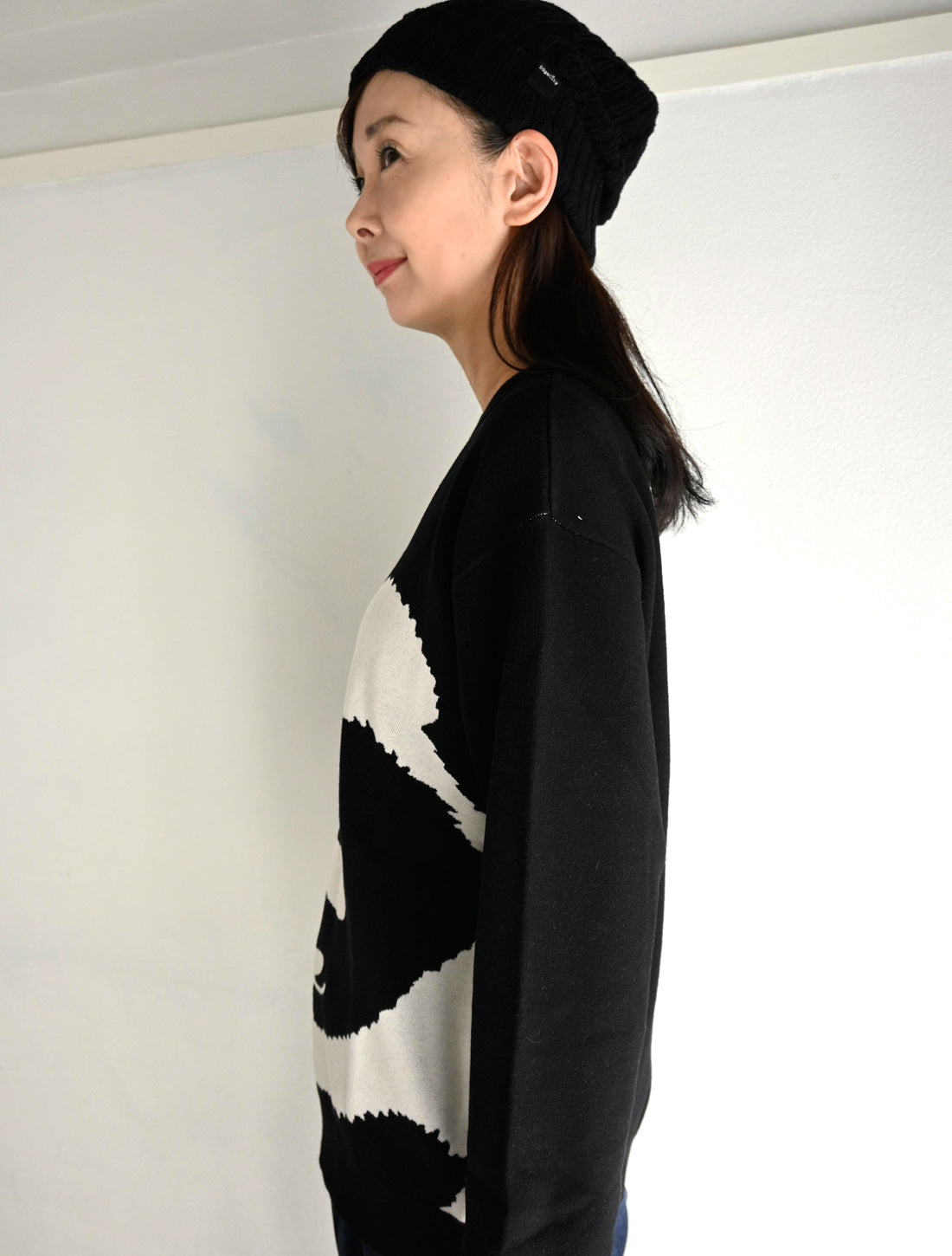 パンダジャカードニットプルオーバー