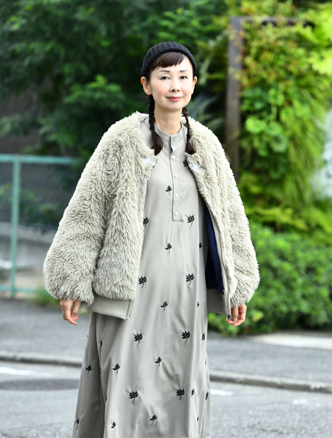 2026AWチャイナ釦ファーブルゾン