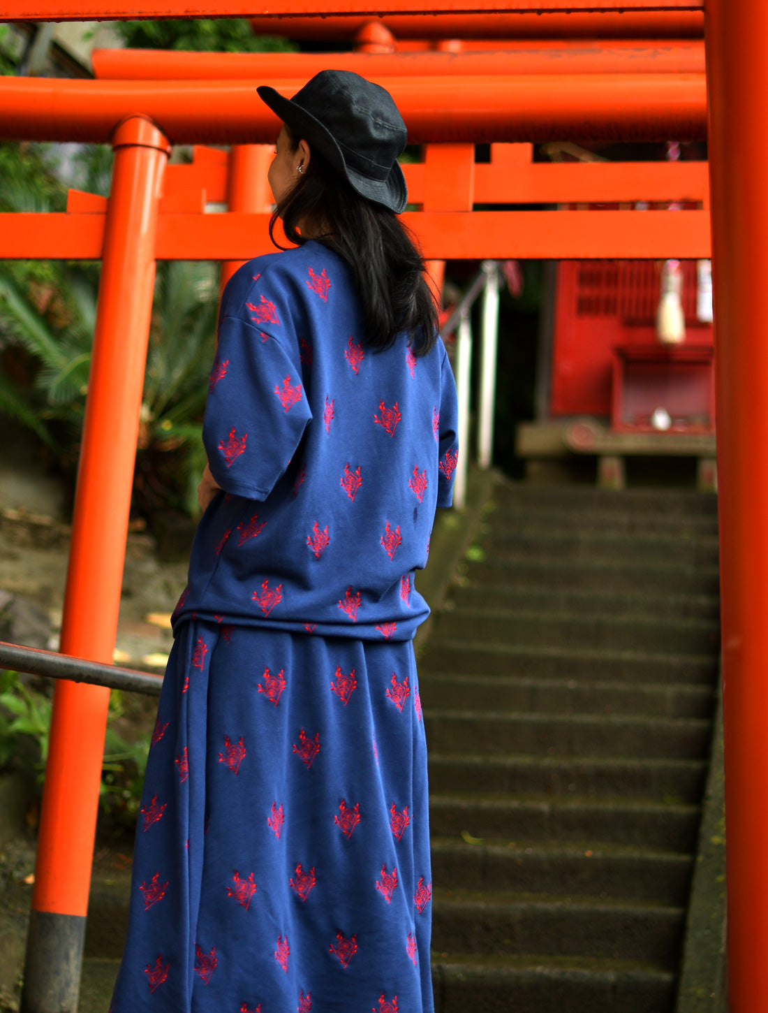 ★限定価格★梅刺繍フレアースカート