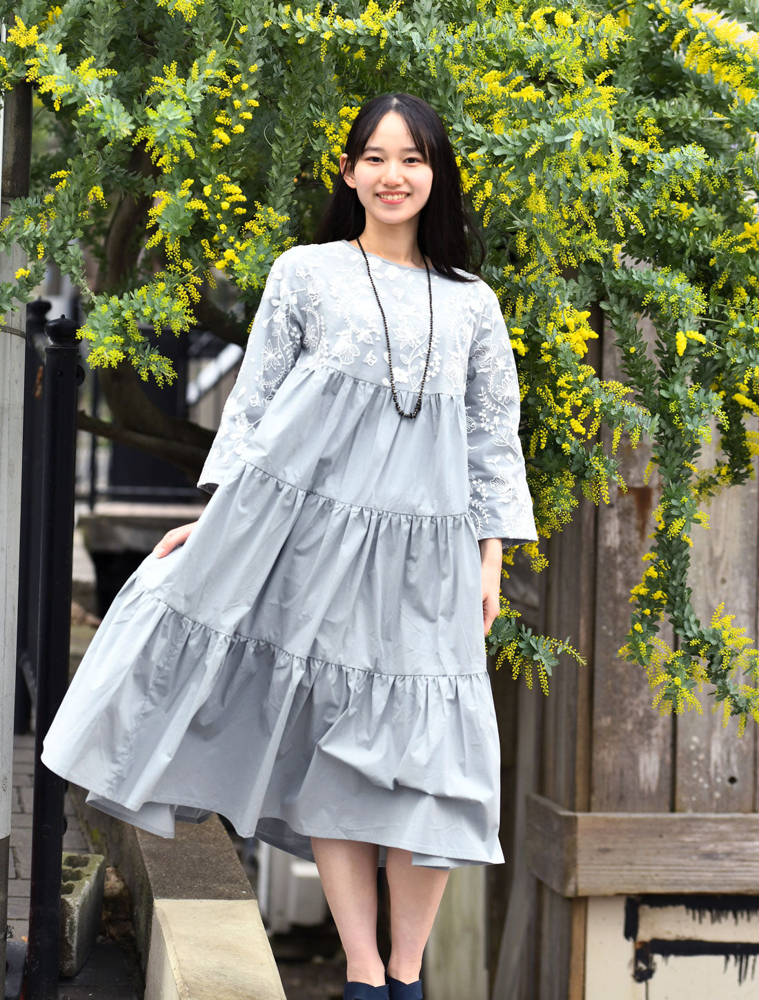 ロータスチュールレースティアードワンピース【2026SS】※予約※