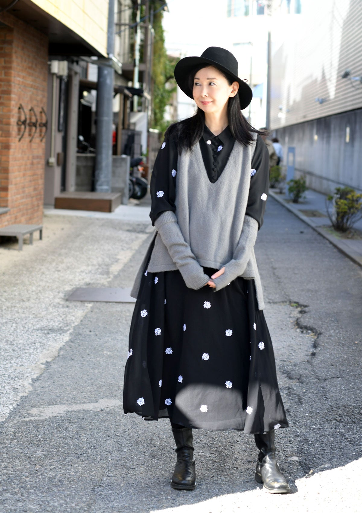 モヘア混ニットアームウォーマー★SALE★ (detail 3) - ROUROU | Yokohama Chinatown Asian Fashion
