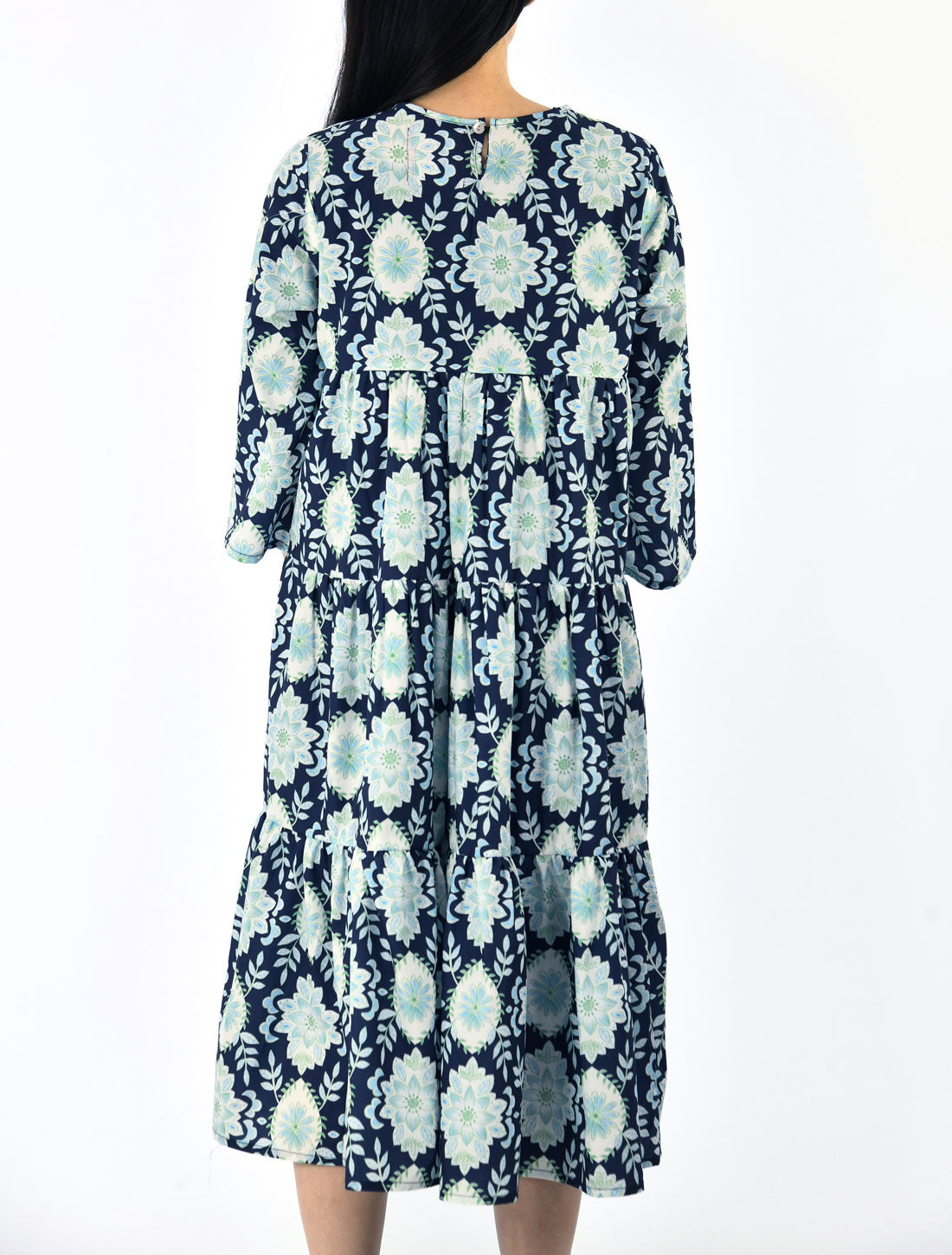 パウダーブルーダマスクティアードワンピース【2026SS】※予約※