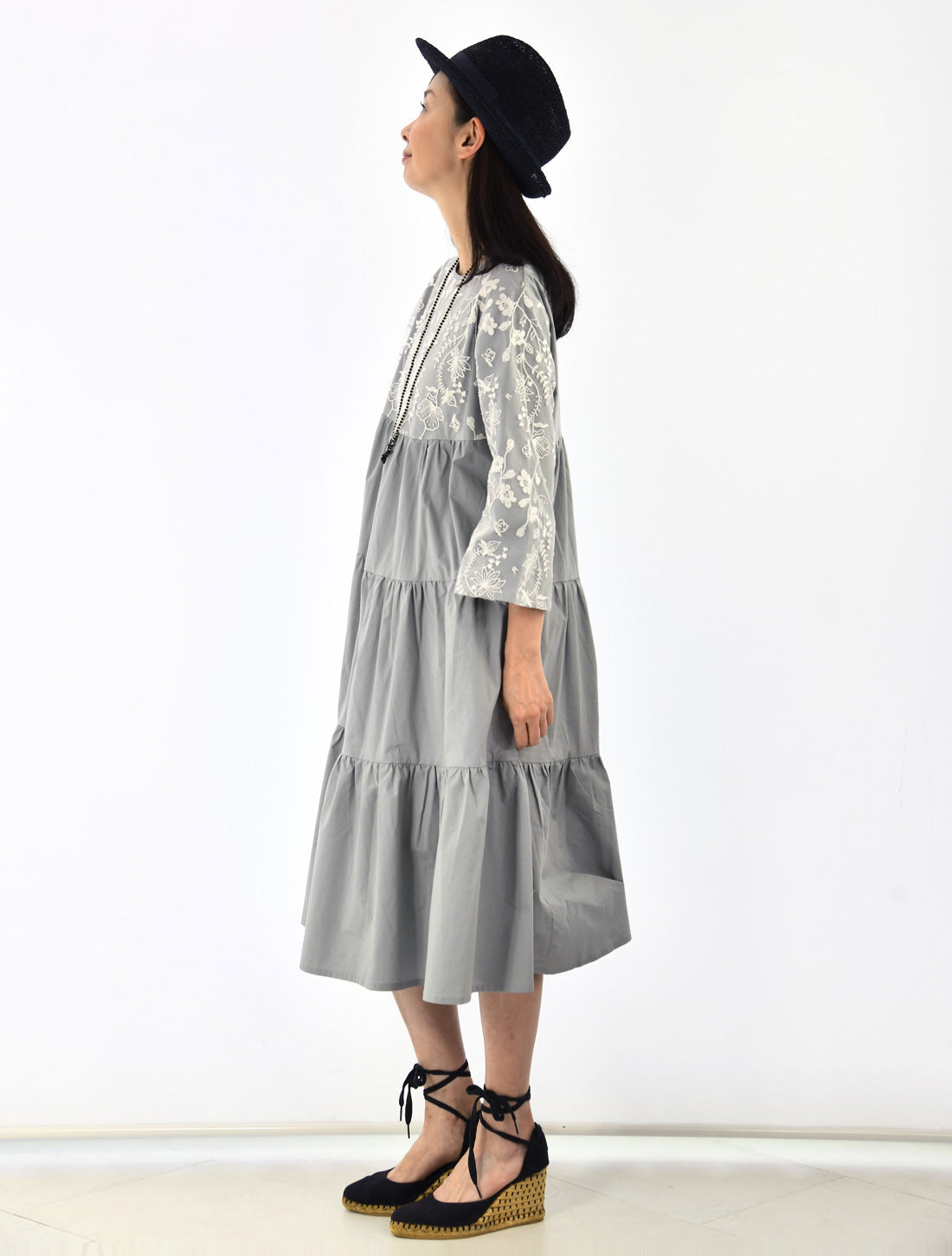 ロータスチュールレースティアードワンピース【2026SS】※予約※
