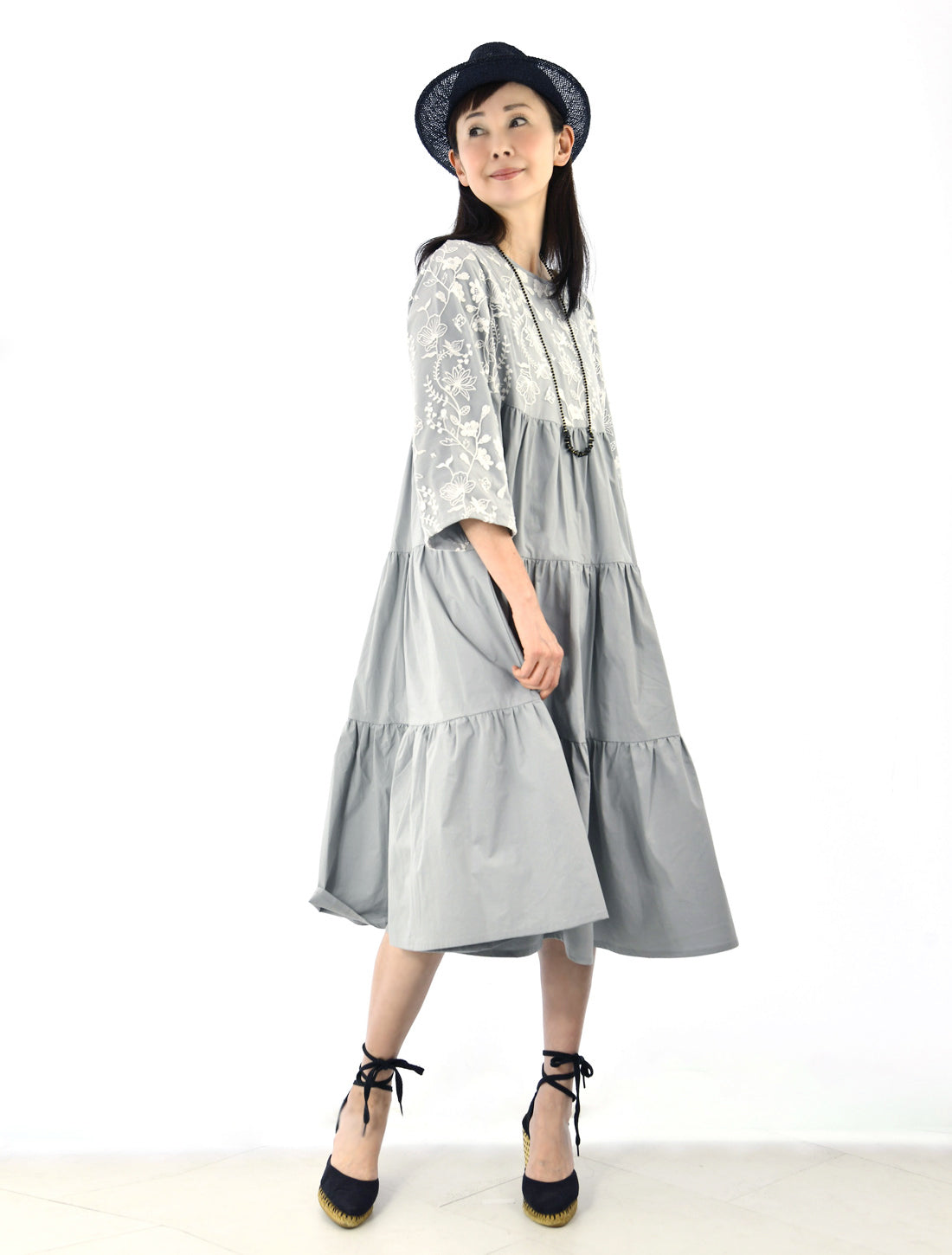 ロータスチュールレースティアードワンピース【2026SS】※予約※