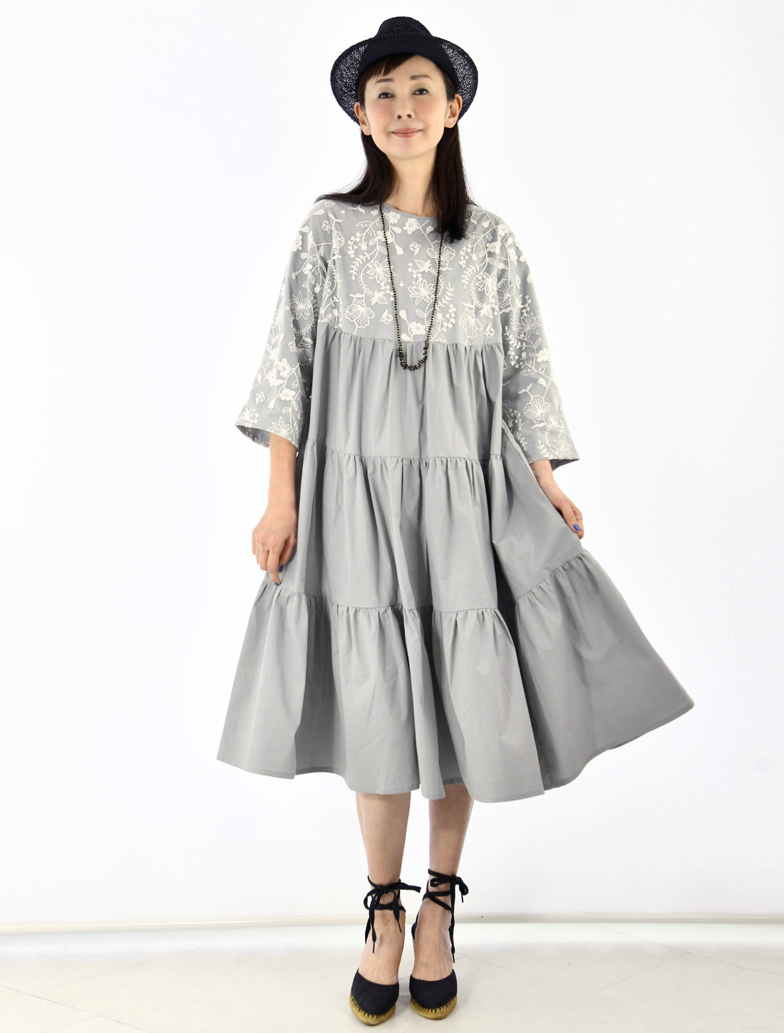 ロータスチュールレースティアードワンピース【2026SS】※予約※