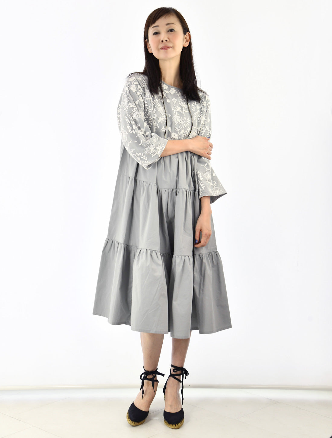 ロータスチュールレースティアードワンピース【2026SS】※予約※