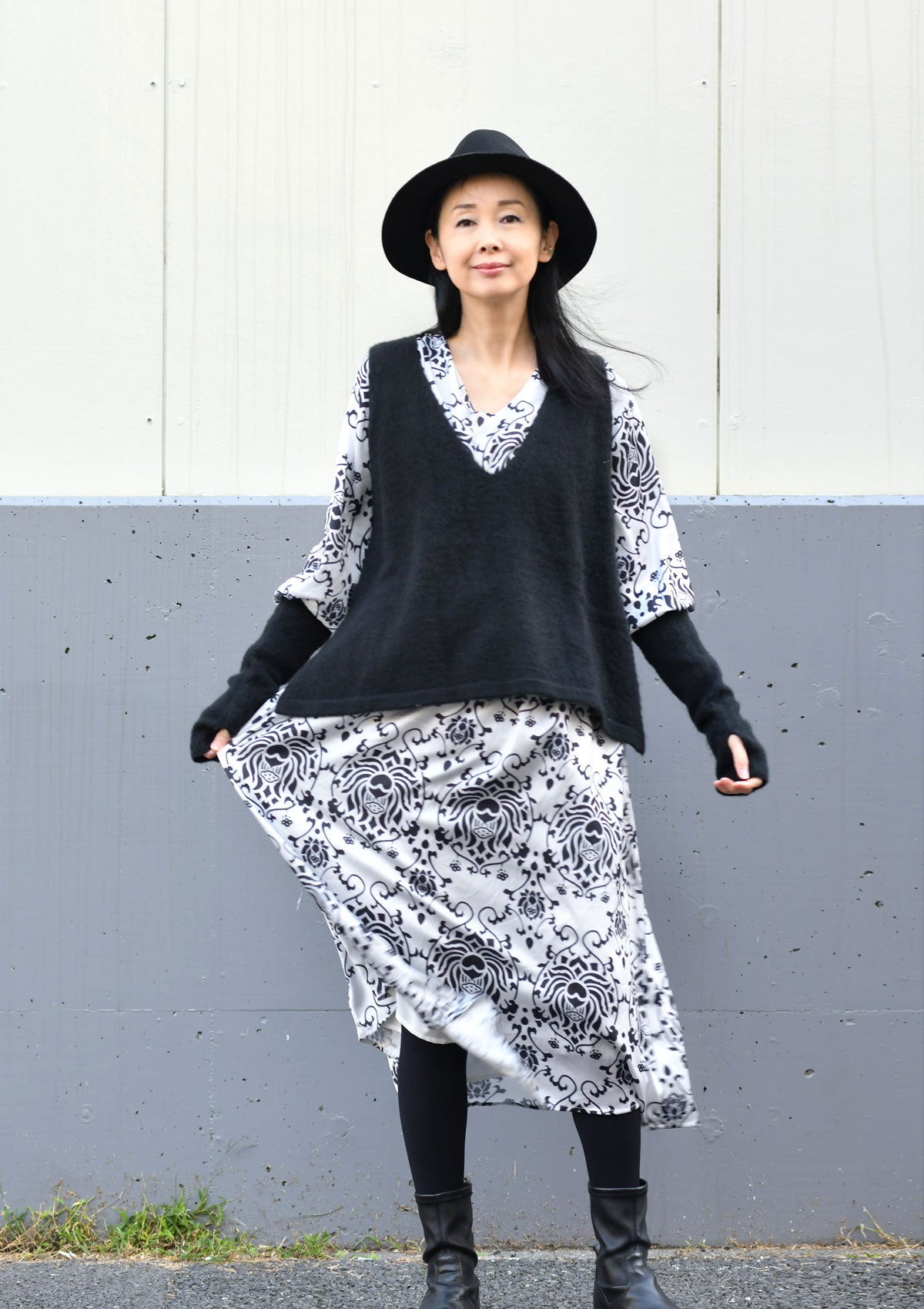 モヘア混ニットアームウォーマー★SALE★ (detail 4) - ROUROU | Yokohama Chinatown Asian Fashion