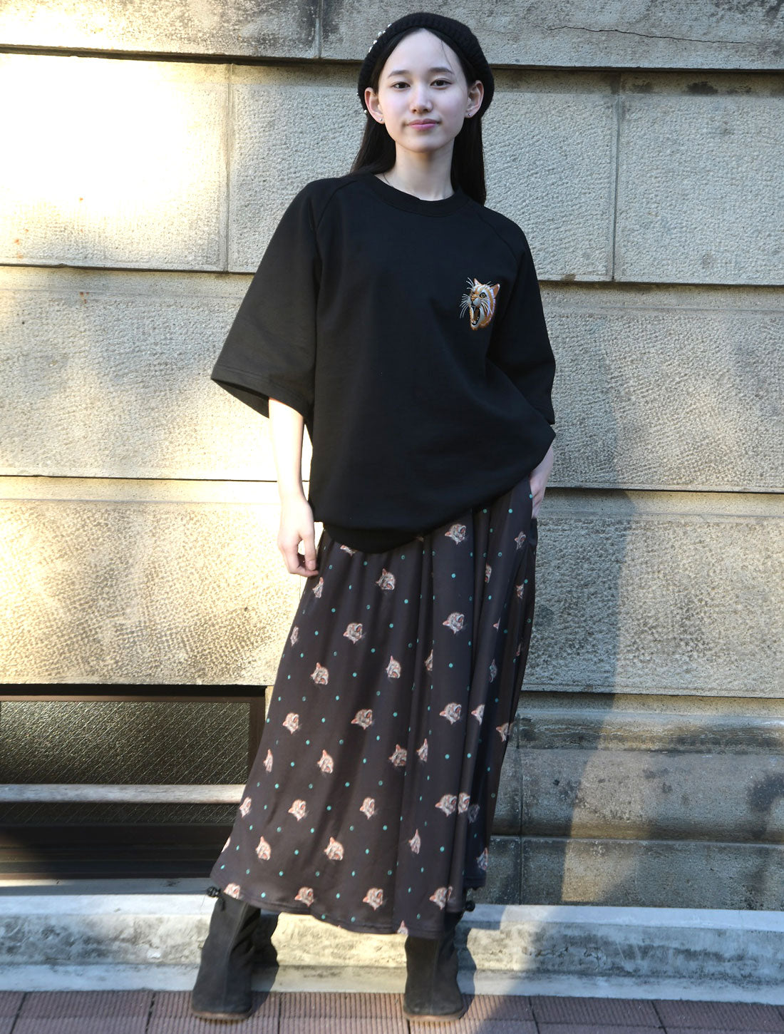 24th刺繍ラグランスリーブカットソー
