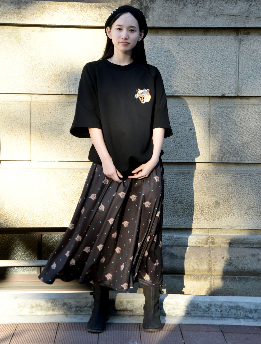 24th刺繍ラグランスリーブカットソー