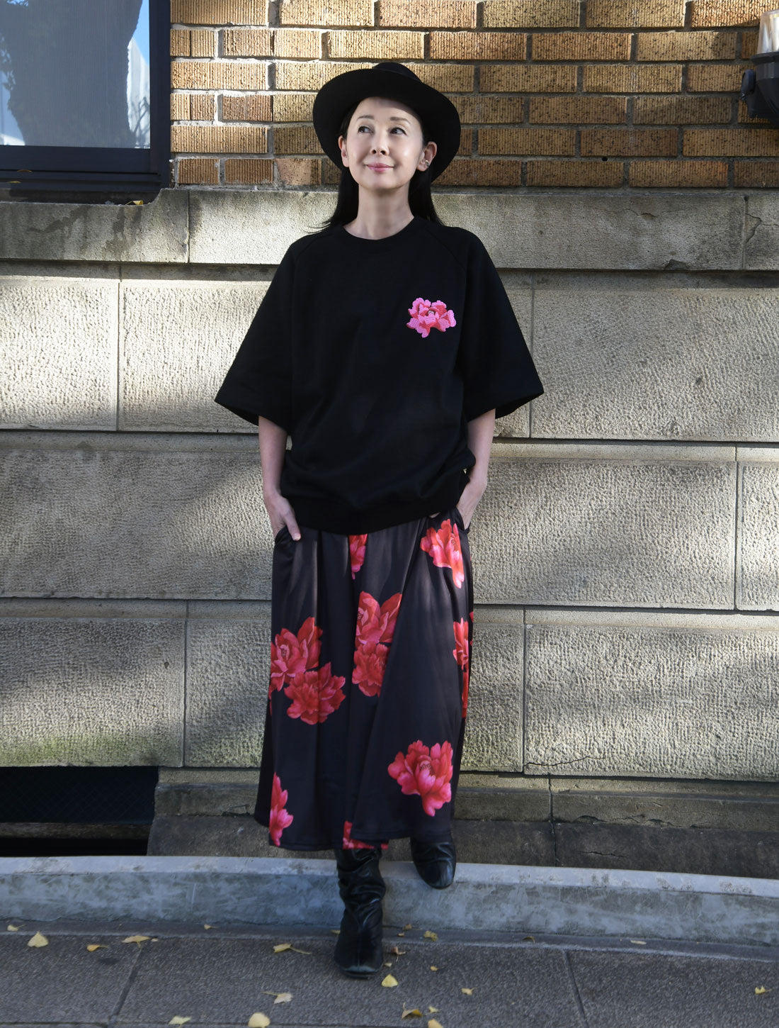 24th刺繍ラグランスリーブカットソー
