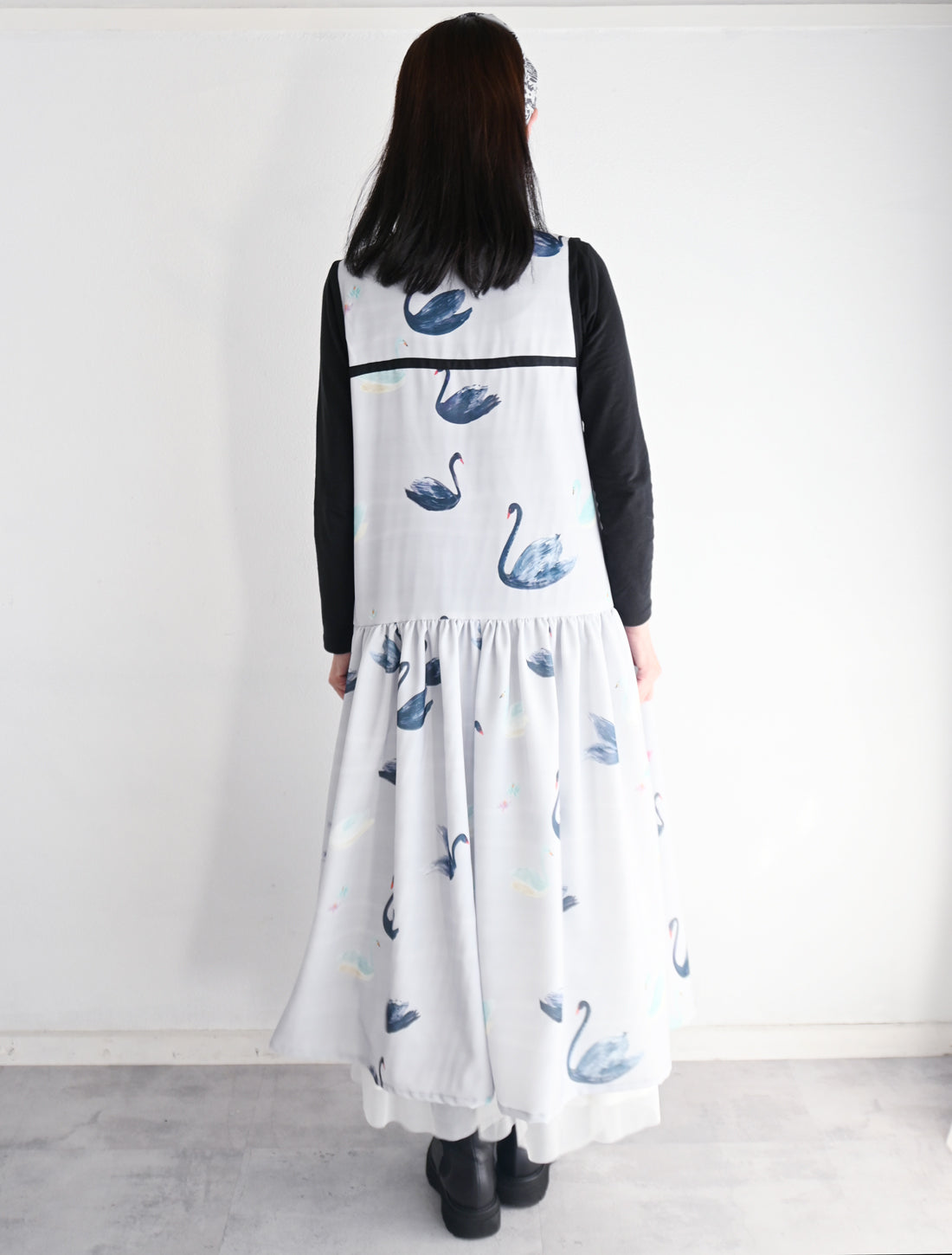 【25周年】白鳥カシュクールワンピース