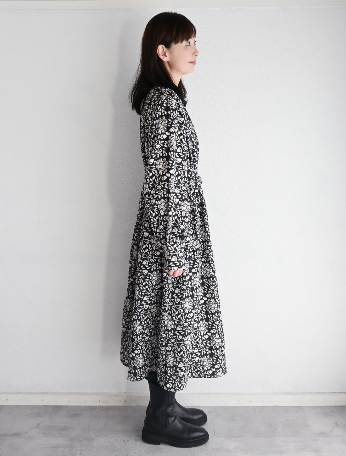 【25周年】蓮唐草プリントワンピース※予約