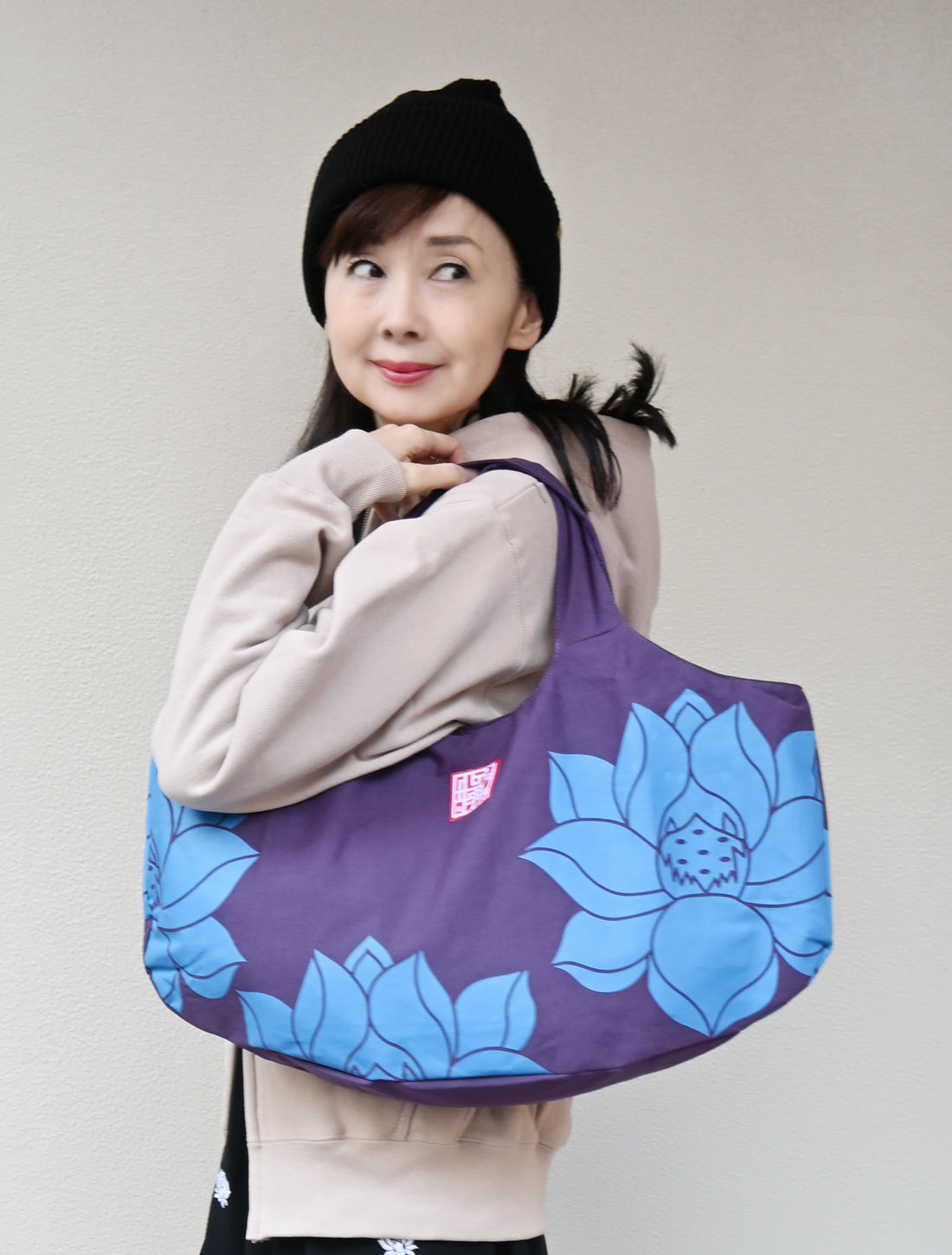 ラウンドトート/蓮