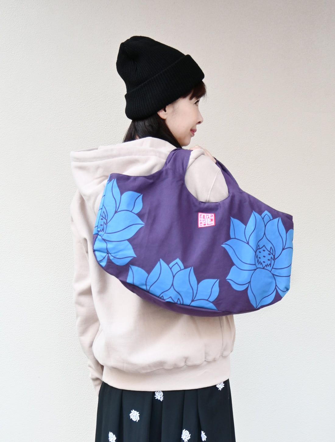 ラウンドトート/蓮