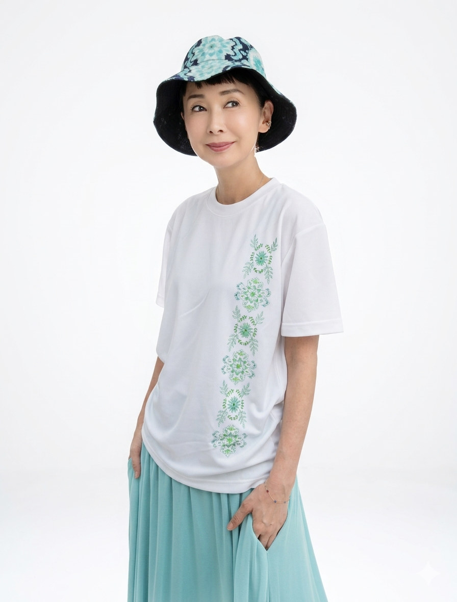 Lotus Paisley Dry T-shirt★SALE★