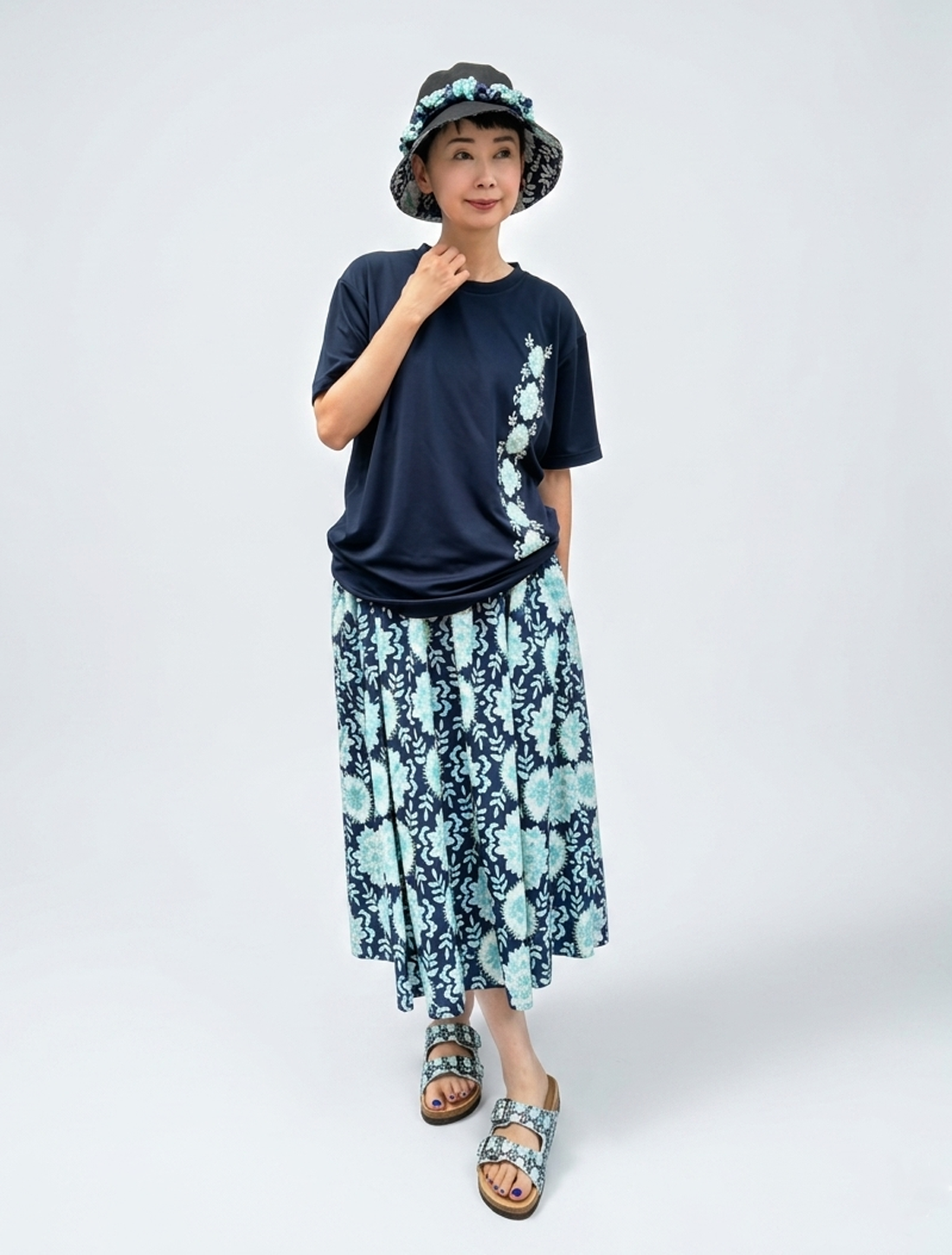 Lotus Paisley Dry T-shirt★SALE★